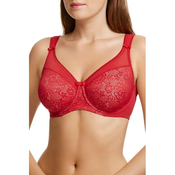 Women's Berlei B521 Beauty Everyday Underwired Minimizer Bra (Burgundy 38E)