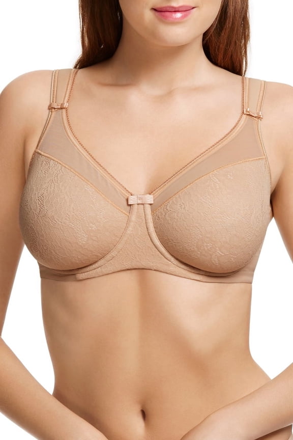 Women's Berlei B521 Beauty Everyday Underwired Minimizer Bra (Nude 36FF)