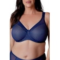 thumbnail image 1 of Women's Berlei B541 Beauty Stripe Underwired Minimizer Bra (Deep Blue 40D), 1 of 8