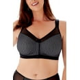 thumbnail image 1 of Women's Berlei B547 Beauty Stripe Front Fastener Bra (Black 42F), 1 of 2