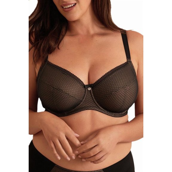 Women's Berlei B638 Eternal Full Figure Lift and Side Support Bra (Black 38C)