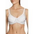 thumbnail image 1 of Women's Berlei YYN7 Electrify Underwire High Impact Mesh Sports Bra (White 32D), 1 of 8