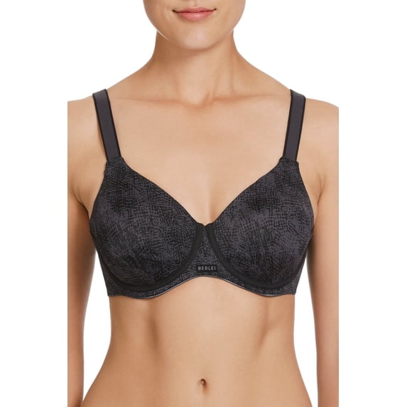 Women's Berlei YYR9 High Performance Smooth Underwire Sports Bra (Black 36DD)