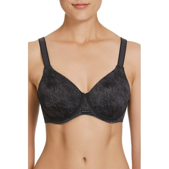 Women's Berlei YYR9 High Performance Smooth Underwire Sports Bra (Black 38D)