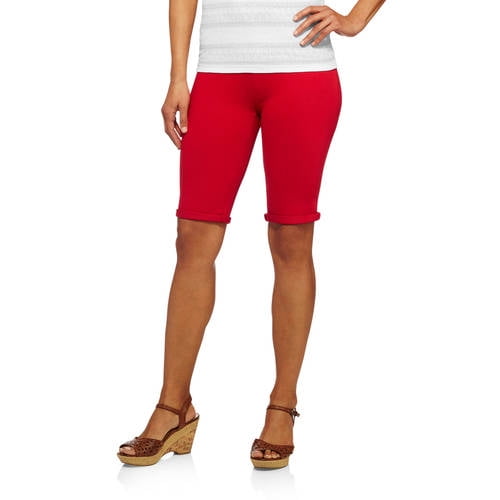 Women's Bermuda Knit Color Jegging-Your Favorite Jegging Now in Shorts  Length 