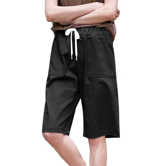 Women's Bermuda Shorts Comfort Breathable Shorts Solid Color Summer Shorts for Women Lounge Walking Athletic Workout Pants with Deep Pockets