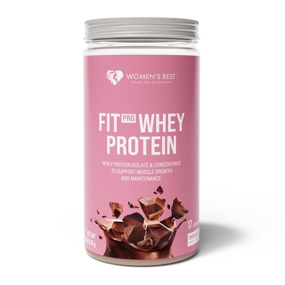 Women's Best Fit Pro Premium Whey Protein Powder, Chocolate, 24g Protein, 18 oz