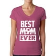 thumbnail image 1 of Women's Best Mom Ever V-neck T-shirt Soccer Mom Gift Idea, 1 of 4