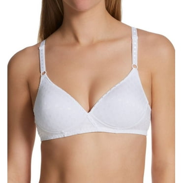 Women's Bestform 5006238 Jacquard Lightly Padded Wirefree Bra (White 38C)