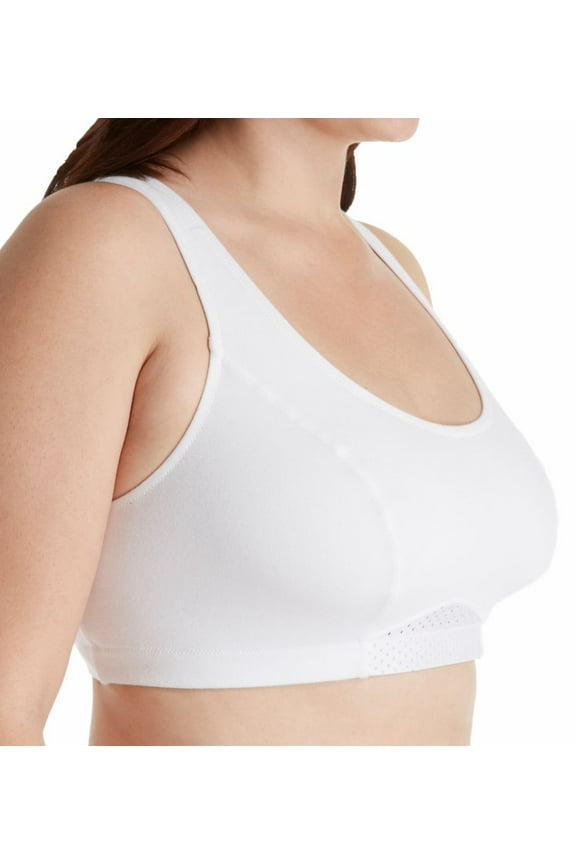 Women's Bestform 5016092 Cross Trainer Back Support Plus Size Sports Bra (White 46)