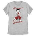 thumbnail image 1 of Women's Betty Boop Always a Queen  Graphic Tee Athletic Heather X Large, 1 of 4
