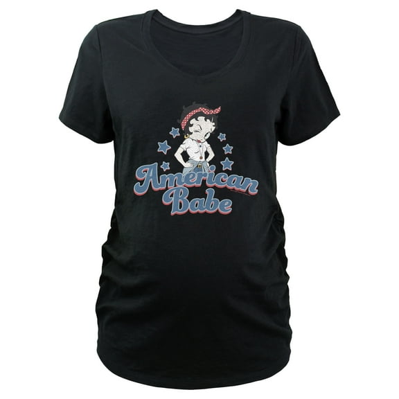 Women's Betty Boop American Babe Graphic Maternity T-Shirt