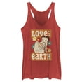 thumbnail image 1 of Women's Betty Boop Love the Earth Racerback Tank Top Red Heather Small, 1 of 4