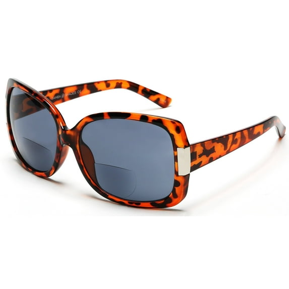 Women's BiFocal Sun Readers Sunglasses Jackie O Tortoise - 4 / Tortoise