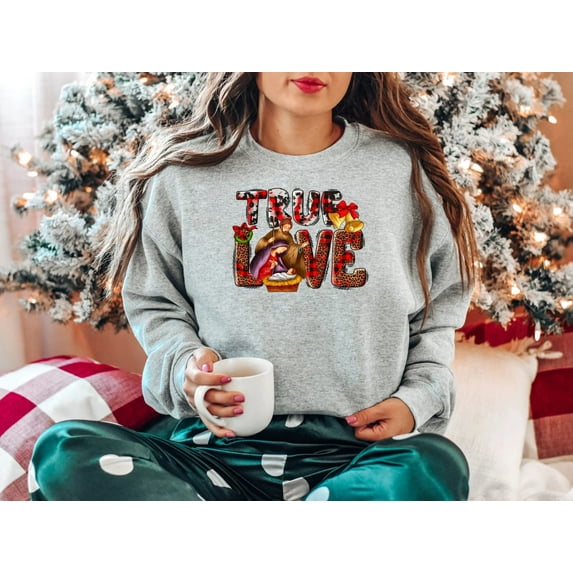 Women's Bible True Love Christmas Shirt, Christmas Sweatshirt, Christian T-Shirt