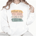 thumbnail image 1 of Women's Bible Verse Printed Crew Neck Cotton Hooded Long-Sleeved White S-2XL, 1 of 6