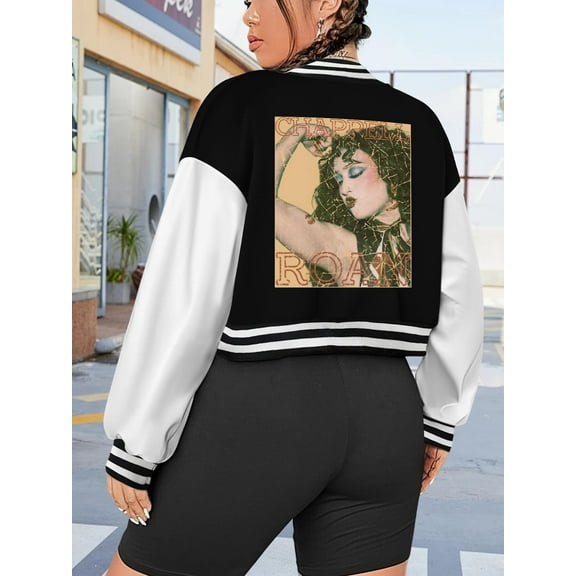 Women's Big Size Vintage Baseball Jacket Hoodie Chappell Roan Lesbian LGBTQ 80s 90s Fashion