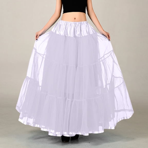 Women's Big Swing Long Boneless Skirt Half Shag Petticoat Stretchy Skirt Skirt Hangers Women's Skirts Bed Skirt Poodle Skirts for Women Petticoat Skirt Cow Print Skirt Mesh Skirts for Women Hoop Skirt