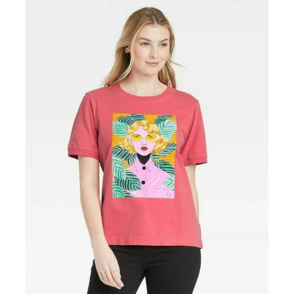 Women's Bijou Karman Short Sleeve Graphic T-Shirt, Size L