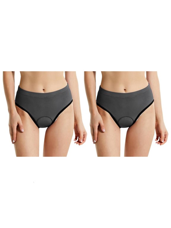 Women's Bike Brief Underwear Shorts 2 Pack, Breathable 3D Liner Fit