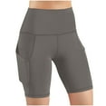 thumbnail image 1 of Women's Bike Shorts for Women, Tummy Control Athletic Running Long Shorts Comfortable Sweatpants with Pockets, 1 of 8
