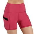 thumbnail image 1 of Women's Biker Shorts High Waist Yoga Workout Gym Running Volleyball Spandex Shorts with Pockets, 1 of 4