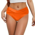 thumbnail image 1 of Women's Bikini Bottom Front Swimsuit Ruched Bathing Suit Bottoms, 1 of 4
