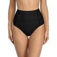 thumbnail image 1 of Women's Bikini Bottom High Waist Hollow-Out Mesh Swimsuit Tankini Brief, 1 of 5