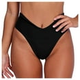 thumbnail image 1 of Women's Bikini Bottom Sexy V Cut High Cut High Waisted Beach Swimming Party, 1 of 2