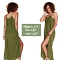 thumbnail image 1 of Women's Bikini Cover Ups Strappy Split Maxi Dress Chiffon Beach Dress for Summer Holidays, 1 of 7