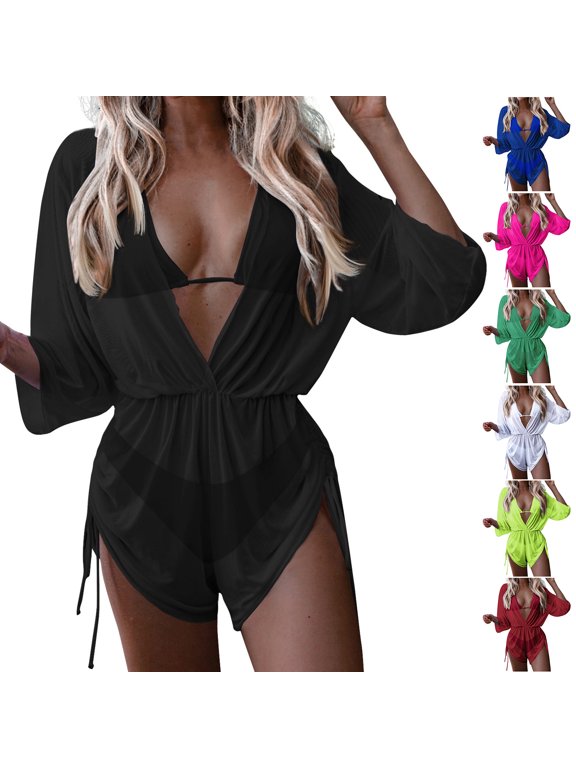 Women's Bikini Set Three Piece Lace Up High Waist Sexy Swimsuit with Removable Bra Pads No Underwire for Beach Vacation,Black,L