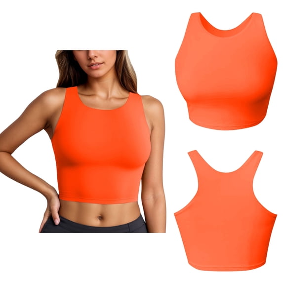Women's Bikini Top Padded High Neck Swim Sports Bathing Bra Athletic Swimsuit Tops Swimwear for Women