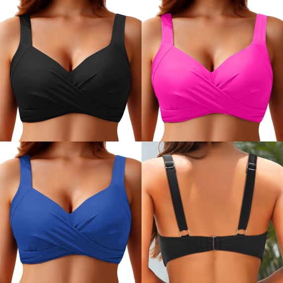 Women's Bikini Top - Supportive Swimsuit - 2026 Cut Out Twist Swim Top