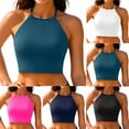 thumbnail image 1 of Women's Bikini Top Tummy Control V Neck Bathing Suit Top Swimwear Top No Bottom Included,Hot Pink,M, 1 of 6