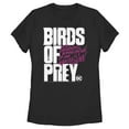 thumbnail image 1 of Women's Birds of Prey Bold Text Logo  Graphic Tee Black Medium, 1 of 3