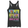 thumbnail image 1 of Women's Birds of Prey Harley Quinn Pop Art  Racerback Tank Top Black Heather Medium, 1 of 3