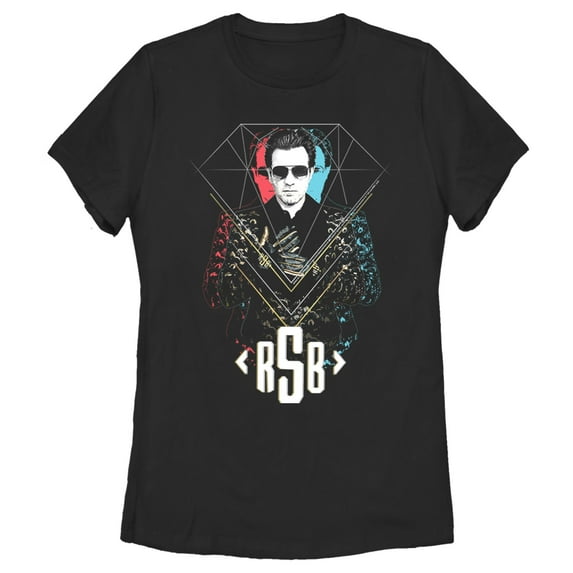 Women's Birds of Prey Mask Portrait Graphic Tee Black Small