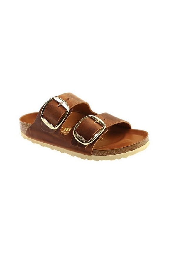 Women's Birkenstock Arizona Big Buckle Oiled Leather Slide
