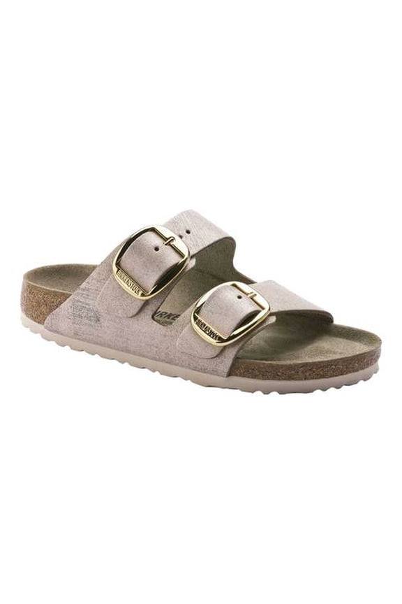 Women's Birkenstock Arizona Big Buckle Washed Metallic Slide