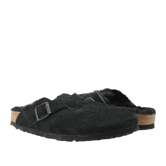 Women's Birkenstock Boston Suede Shearling Clog