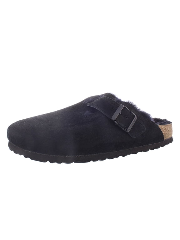 Women's Birkenstock Boston Suede Shearling Clog