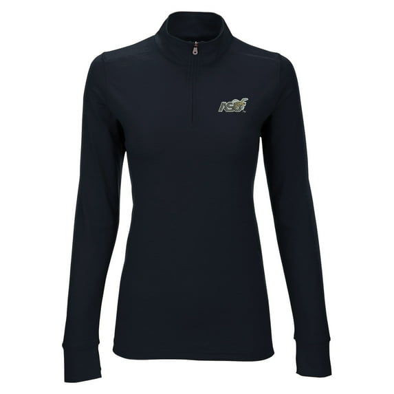 Women's Black Alabama State Hornets Vansport Zen Quarter-Zip Pullover Jacket