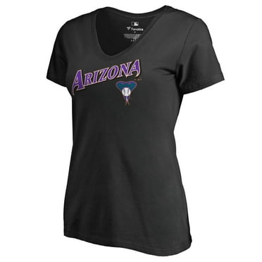 Women's Black Arizona Diamondbacks Cooperstown Collection Wahconah T-Shirt