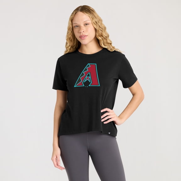 Women's  Black Arizona Diamondbacks Scoop Neck T-Shirt