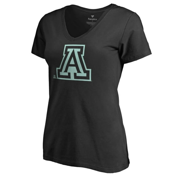 Women's Black Arizona Wildcats Lovely V-Neck T-Shirt
