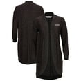 thumbnail image 1 of Women's Black Arkansas Razorbacks Oversized Cuddle Tri-Blend Cardigan, 1 of 3