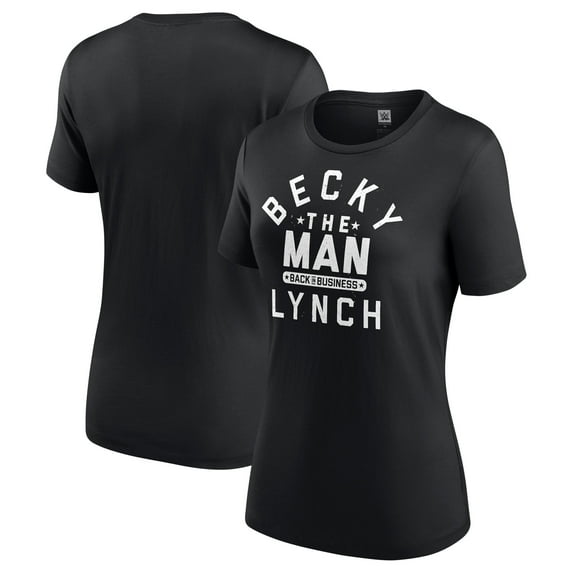 Women's Black Becky Lynch Back In Business T-Shirt