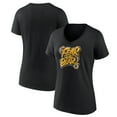 thumbnail image 1 of Women's Black Boston Bruins Native V-Neck T-Shirt, 1 of 3