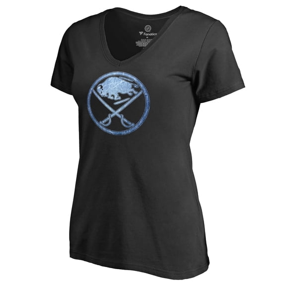 Women's Black Buffalo Sabres Pond Hockey T-Shirt