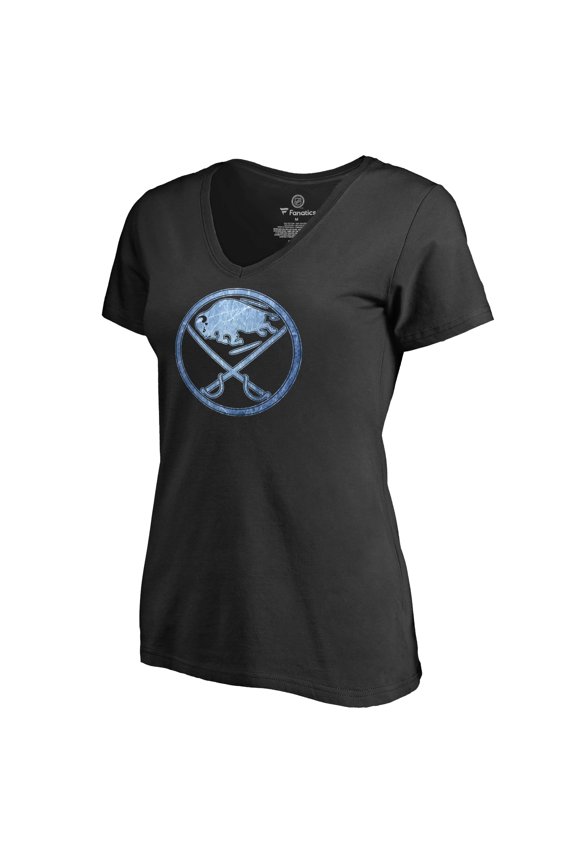 Women's Black Buffalo Sabres Pond Hockey T-Shirt